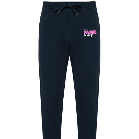 Pantalon de Jogging Noir Pack Marine / Rose