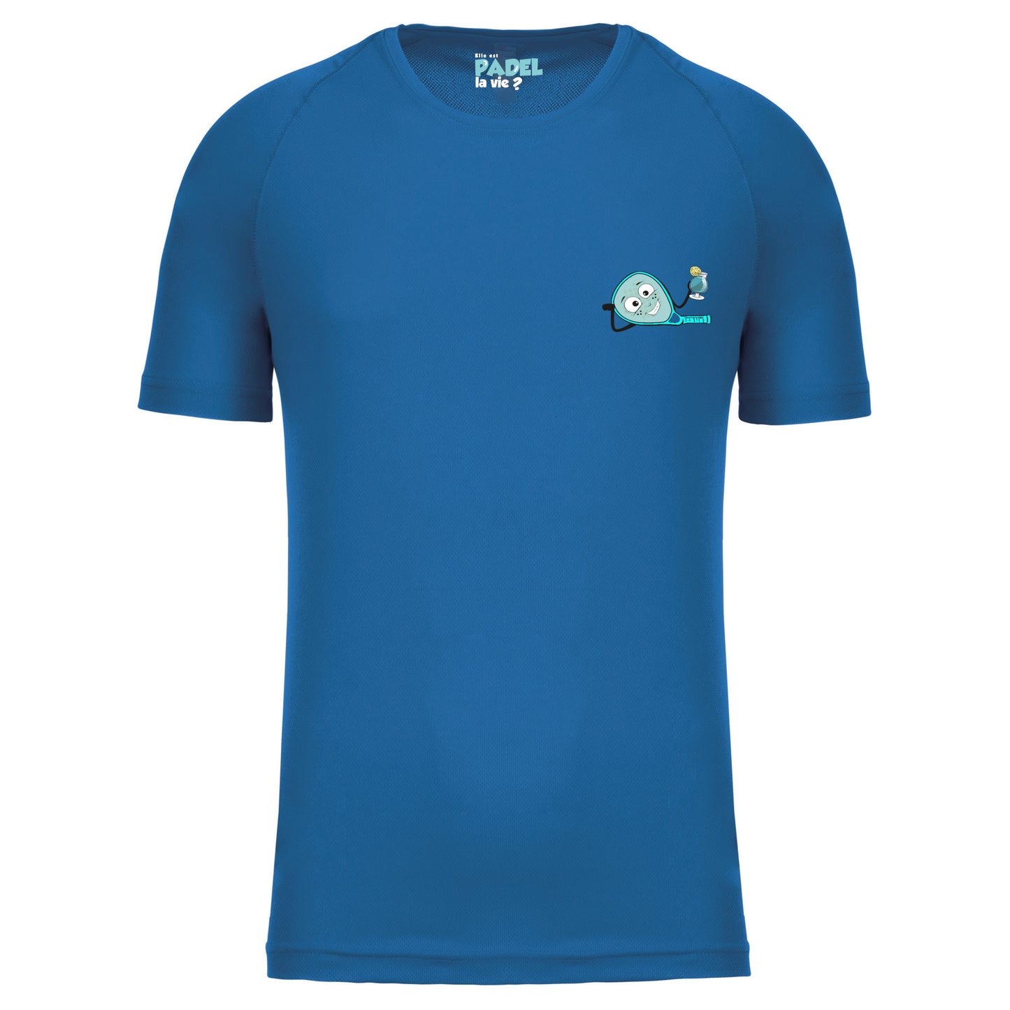T-shirt Technique Bleu Roi– Logo Cœur – Pack Turquoise