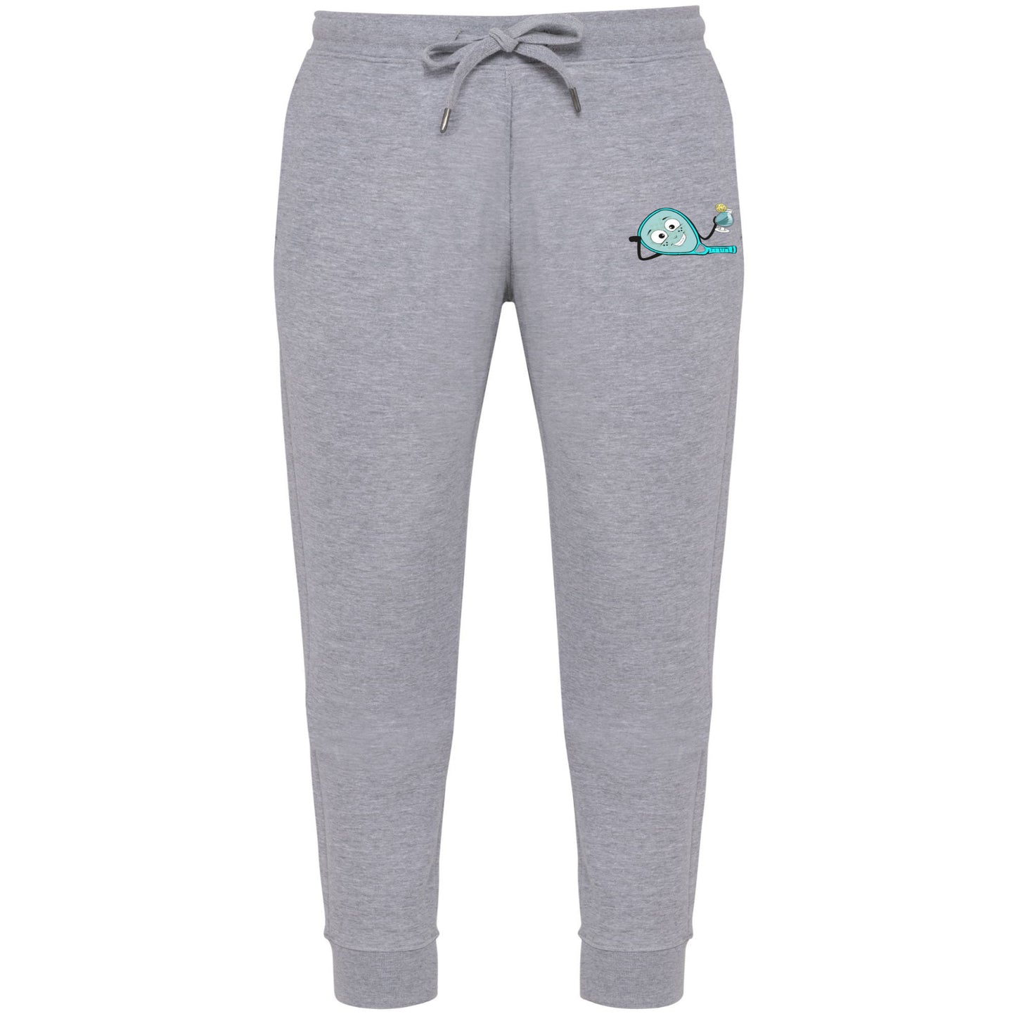 Bas de jogging Gris clair – raquette jambe gauche– Pack Turquoise