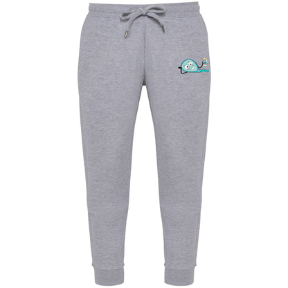 Bas de jogging Gris clair – raquette jambe gauche– Pack Turquoise