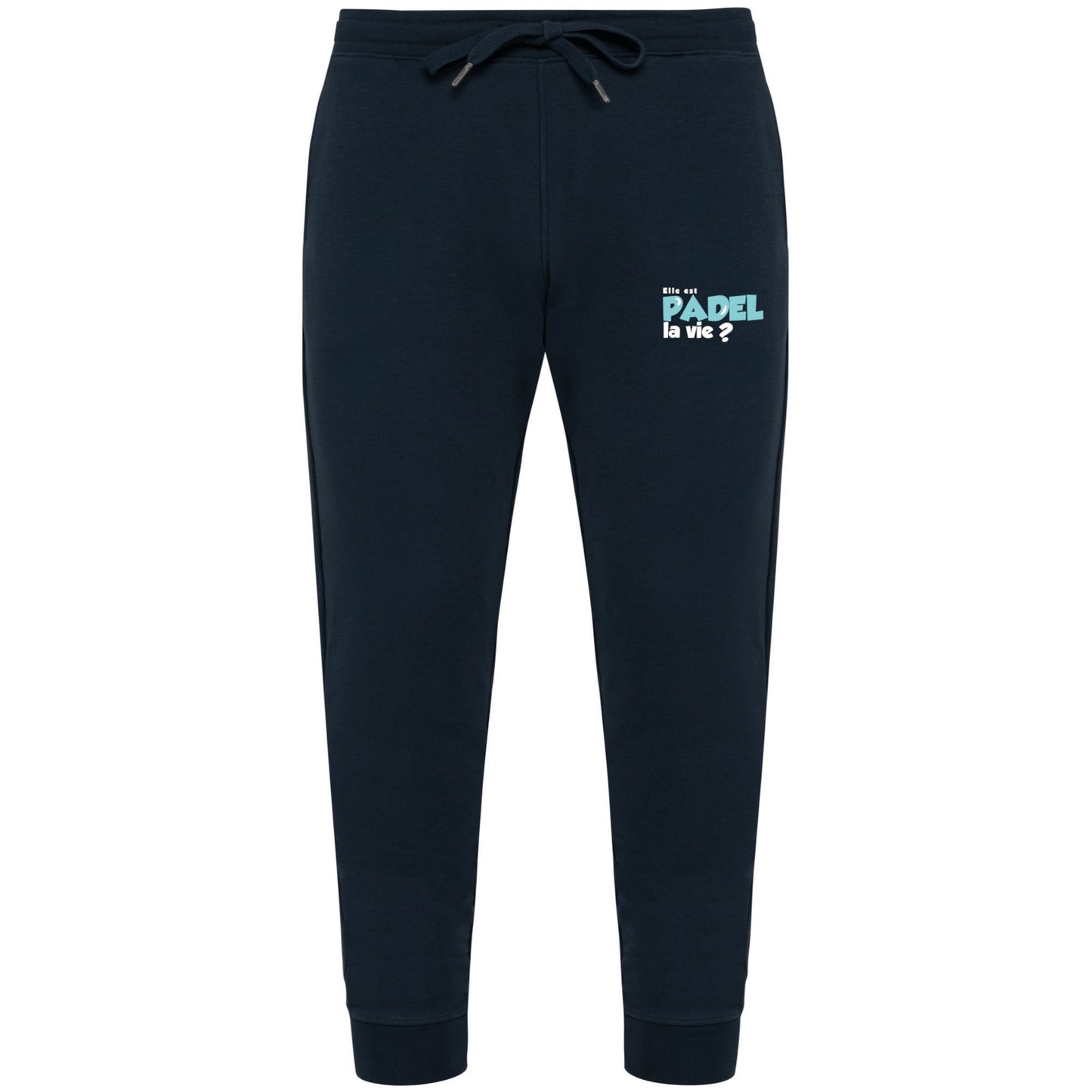 Bas de jogging Marine – Logo Jambe gauche – Pack Turquoise