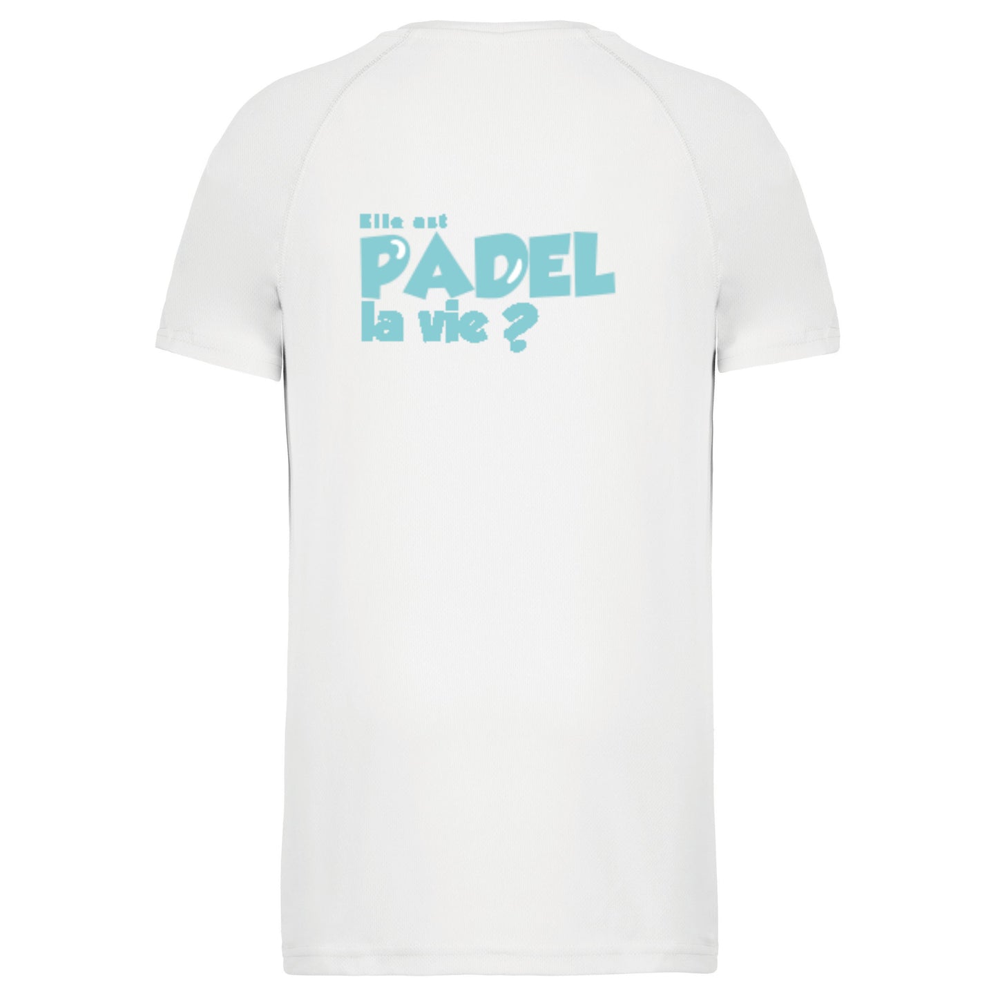T-shirt Technique Blanc – Logo Cœur – Pack Turquoise