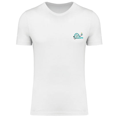 T-shirt Blanc – Logo Cœur – Pack Turquoise