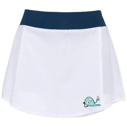 Jupe Blanche – Logo Jambe gauche – Pack Turquoise