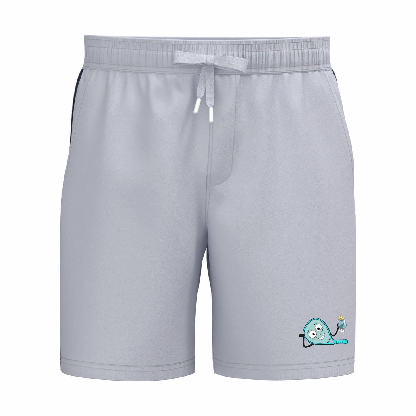 Short Blanc – Logo Jambe gauche – Pack Turquoise