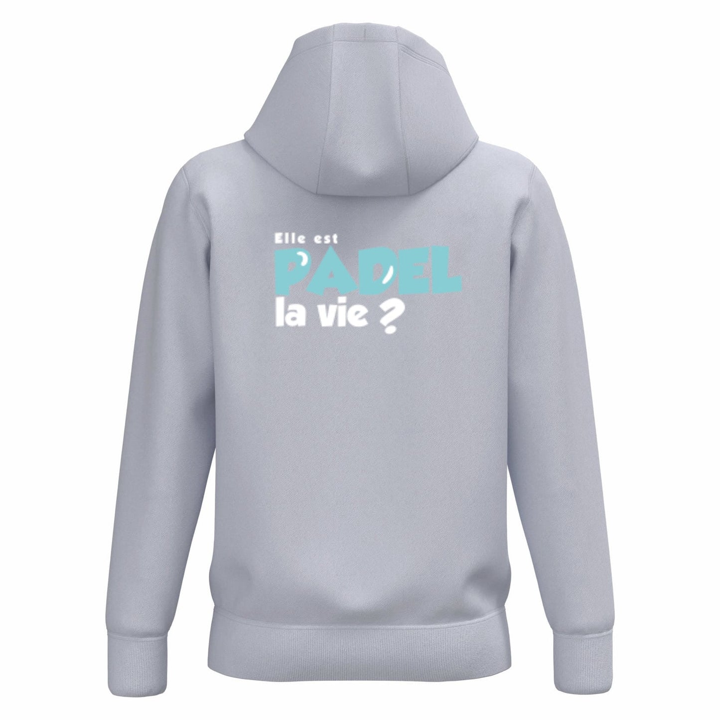 Sweat à capuche Blanc – Logo Coeur – Pack Turquoise