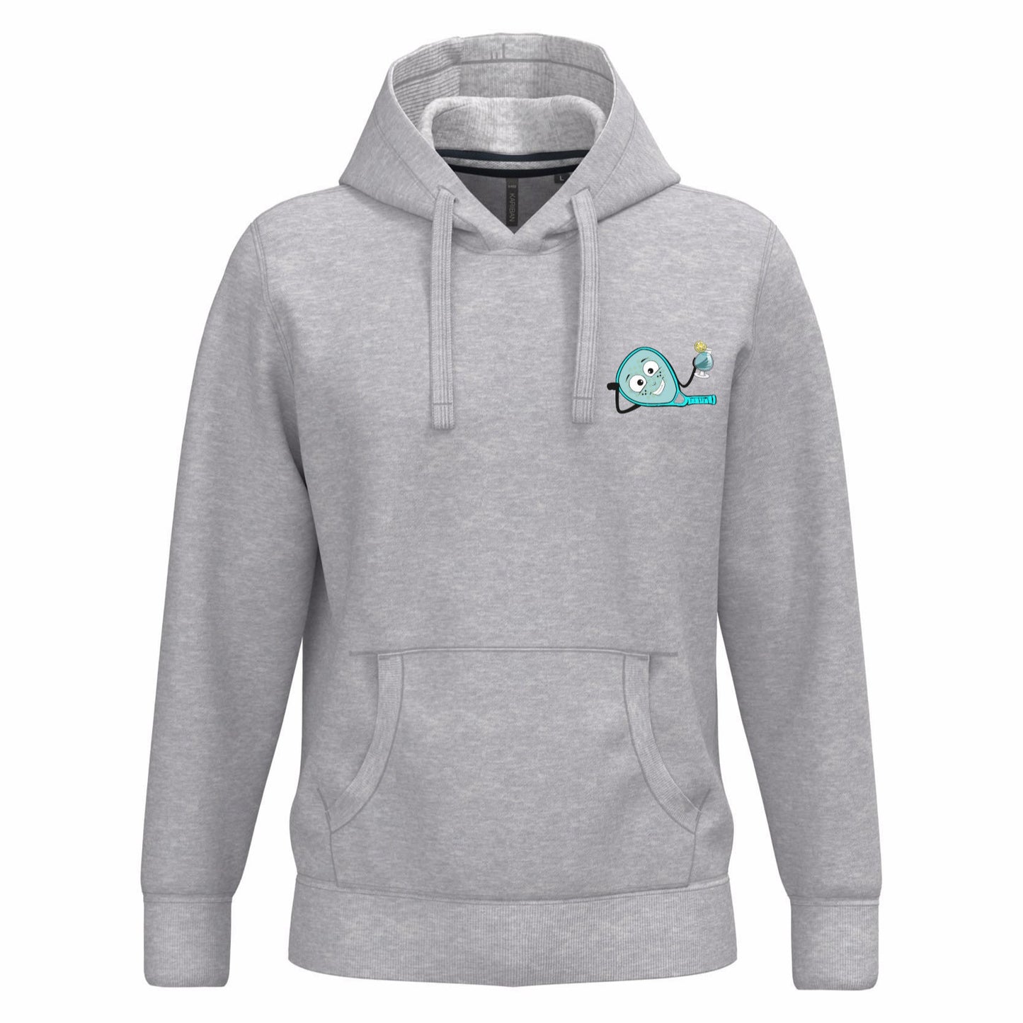 Sweat à capuche Gris Clair – phrase Dos – Pack Turquoise