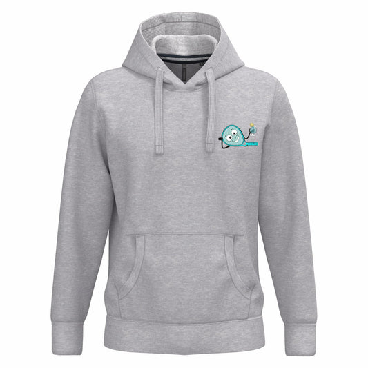 Sweat à capuche Gris Clair – phrase Dos – Pack Turquoise