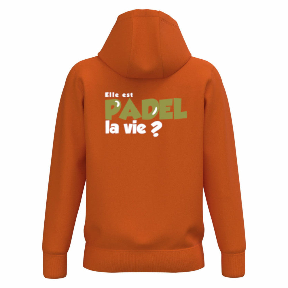 Sweat à capuche Orange – Logo Coeur– Pack Vert
