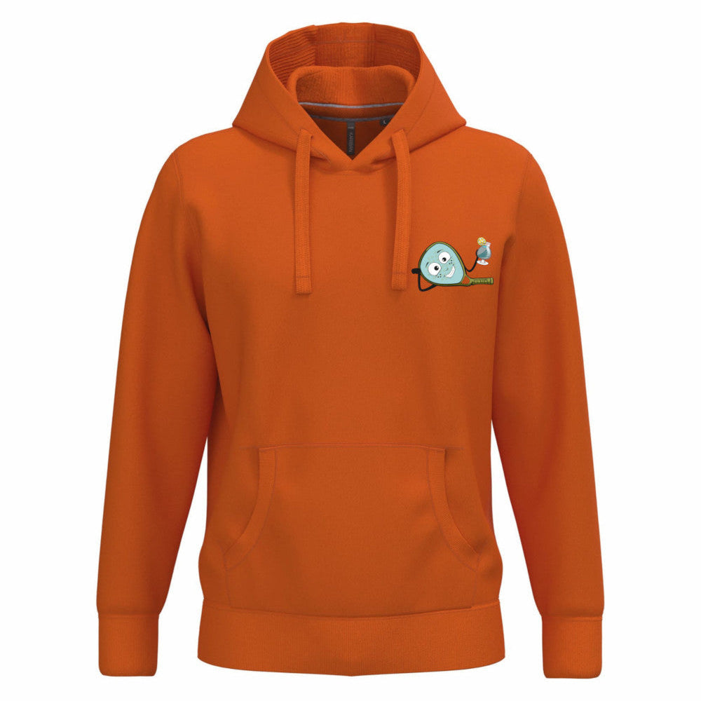 Sweat à capuche Orange – Logo Coeur– Pack Vert