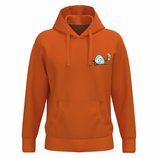 Sweat à capuche Orange – Logo Coeur– Pack Vert