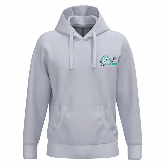 Sweat à capuche Blanc – Logo Coeur – Pack Turquoise