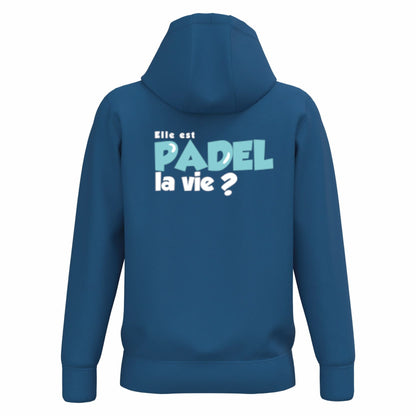 Sweat à capuche Bleu Roi – phrase Dos – Pack Turquoise