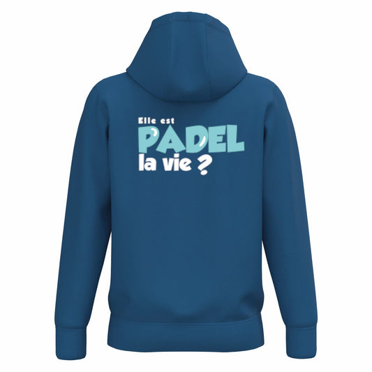 Sweat à capuche Bleu Roi – phrase Dos – Pack Turquoise
