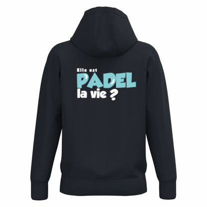 Sweat à capuche Marine  – logo Coeur– Pack Turquoise